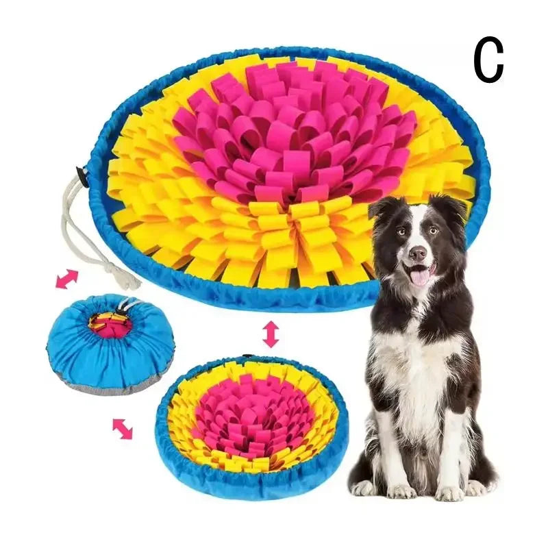Interactive 3-in-1 Adjustable Pet Snuffle Mat & Foraging Bowl