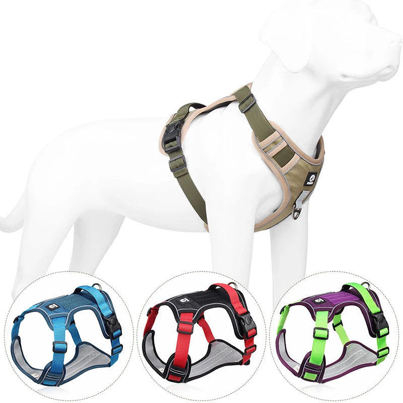Heavy-Duty Reflective Dog Harness Vest