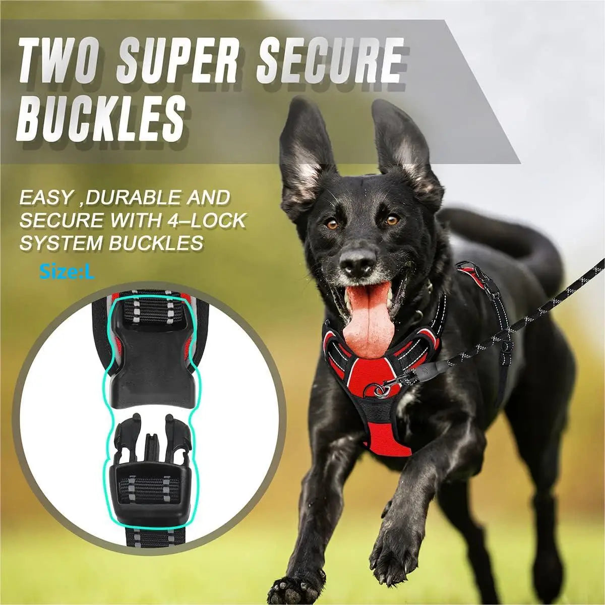 BARKBAY No-Pull Front Clip Dog Harness