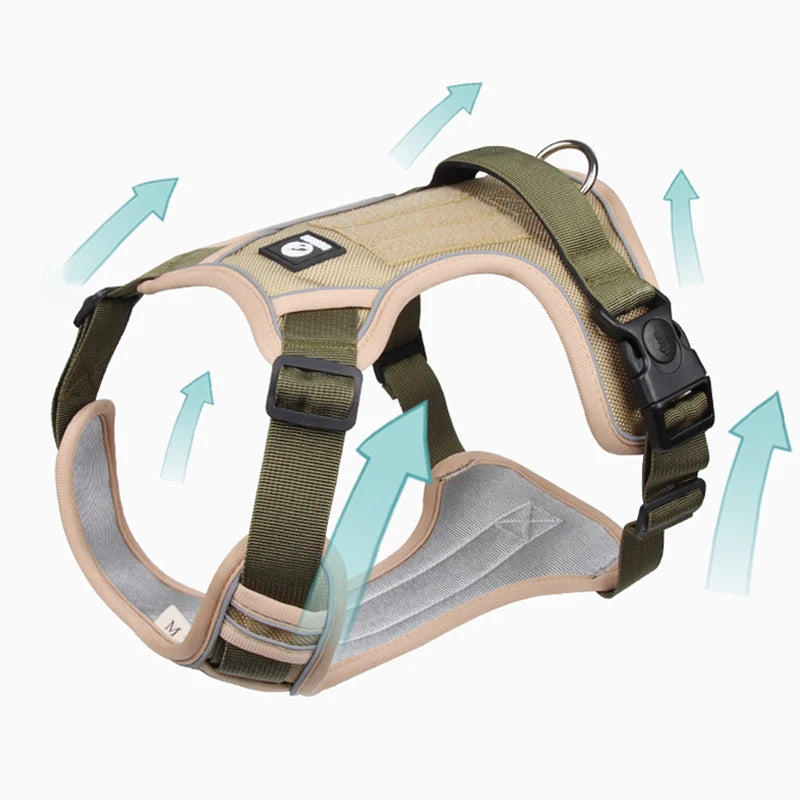 Heavy-Duty Reflective Dog Harness Vest
