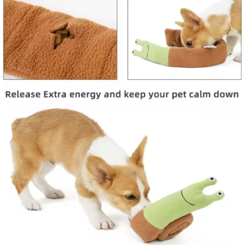 Elongated Snail & Sausage Dog Plush Toy
