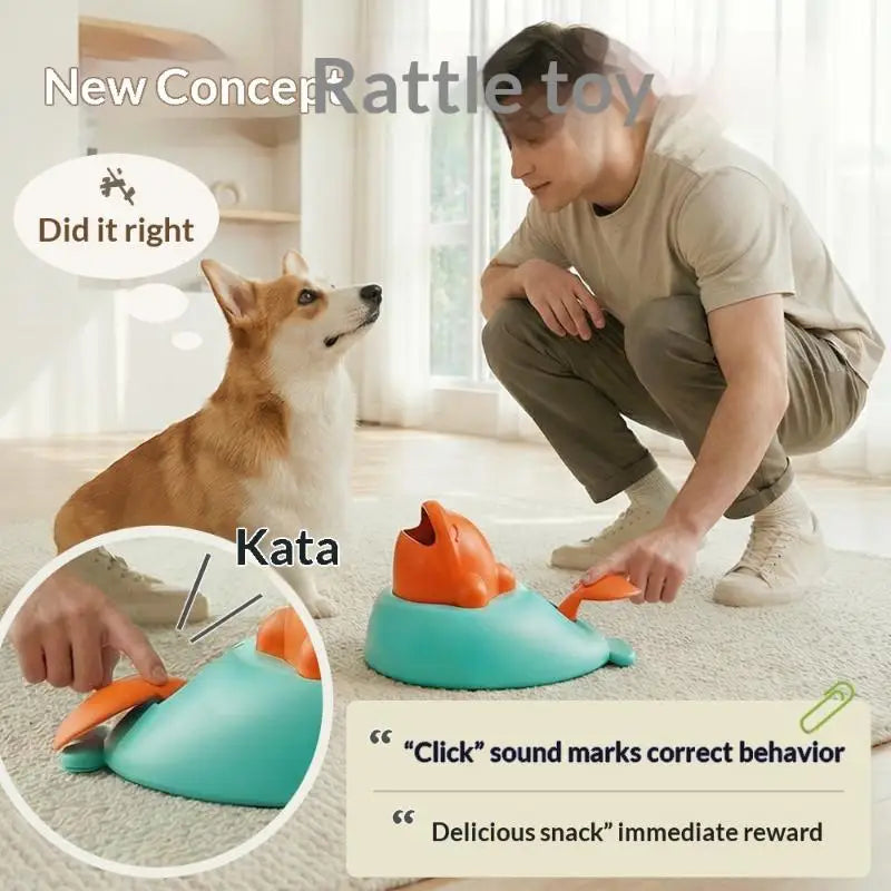 Little Whale Interactive Treat Catapult & Clicker Toy Feeder