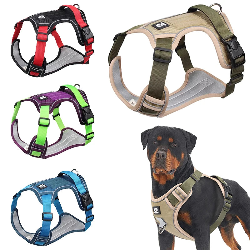 Heavy-Duty Reflective Dog Harness Vest