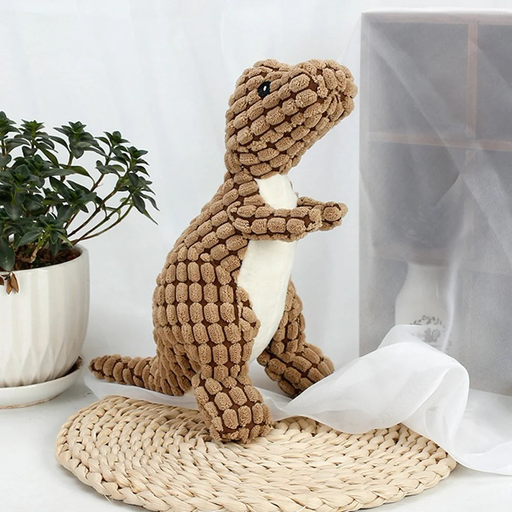 Interactive Plush Animal & Dinosaur Chew Toys