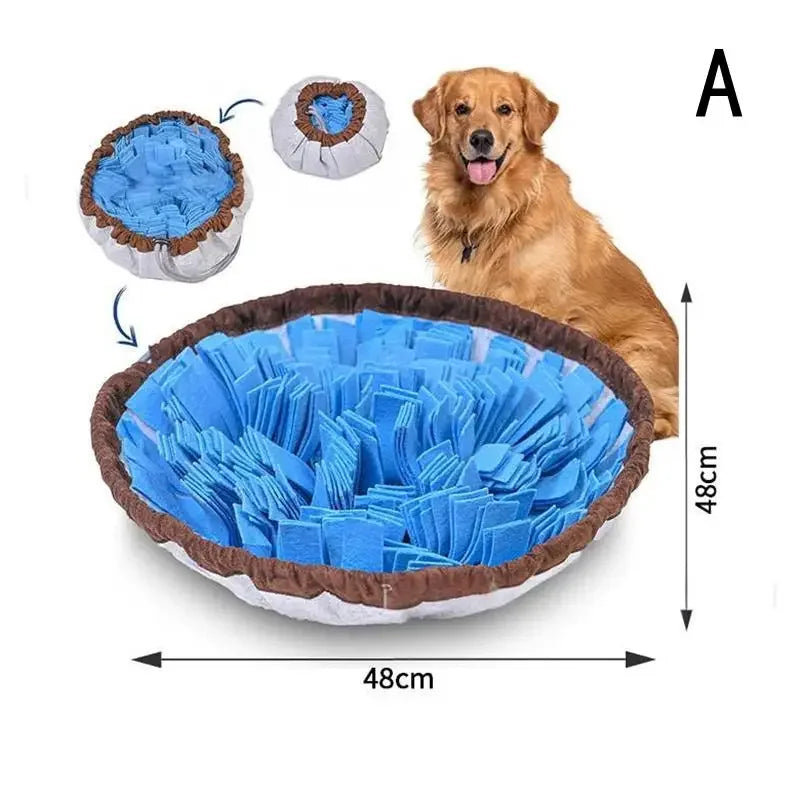 Interactive 3-in-1 Adjustable Pet Snuffle Mat & Foraging Bowl