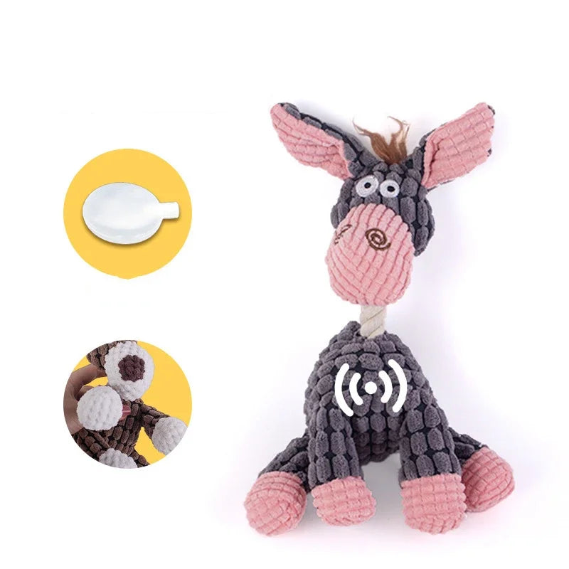 Knotted-Limb Animal Plush Toy