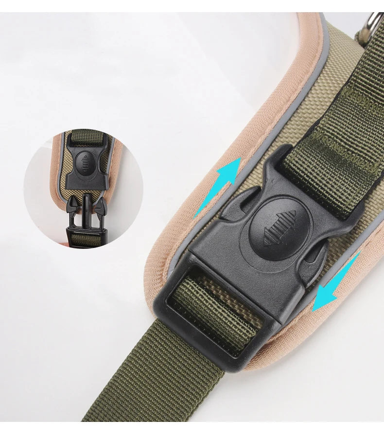 Heavy-Duty 360° Reflective Oxford Dog Harness