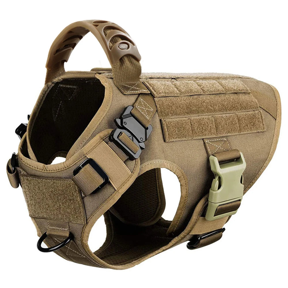 K9 Tactical Military Dog Harness with Ergonomic Control Handle