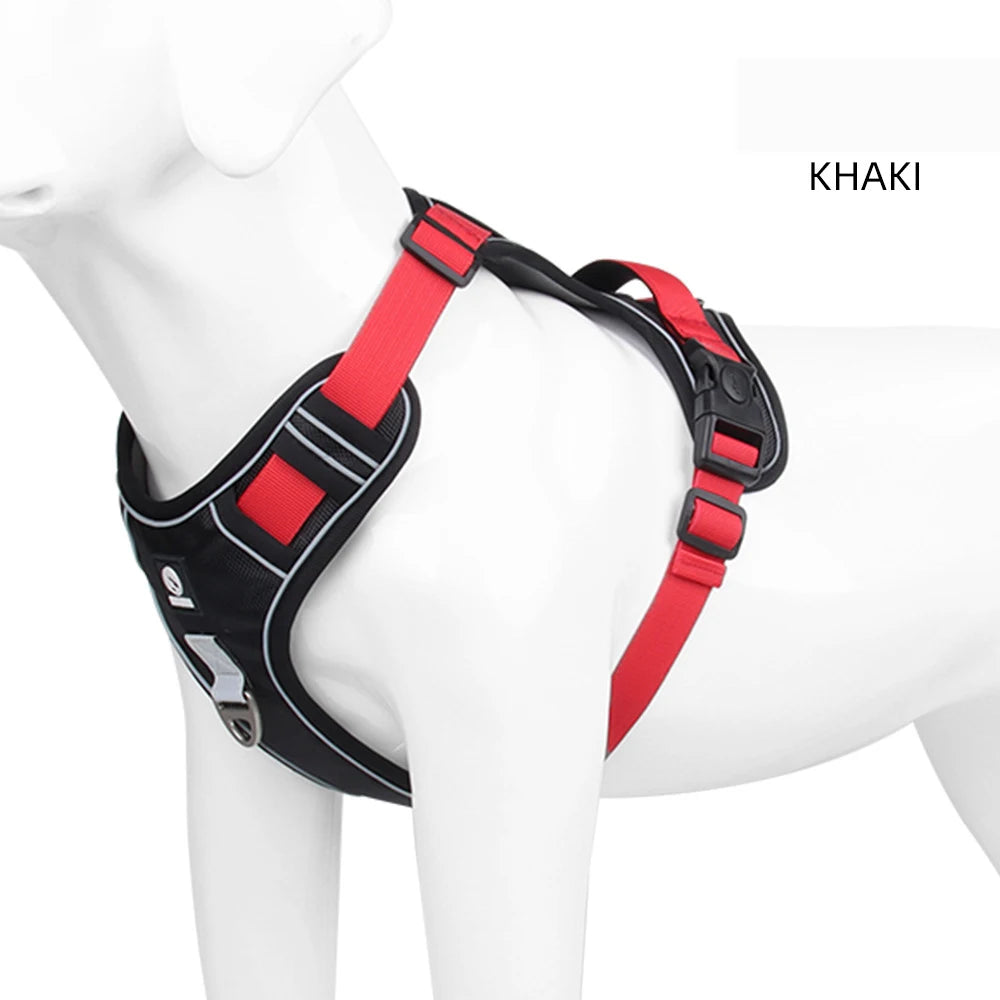 Heavy-Duty 360° Reflective Oxford Dog Harness