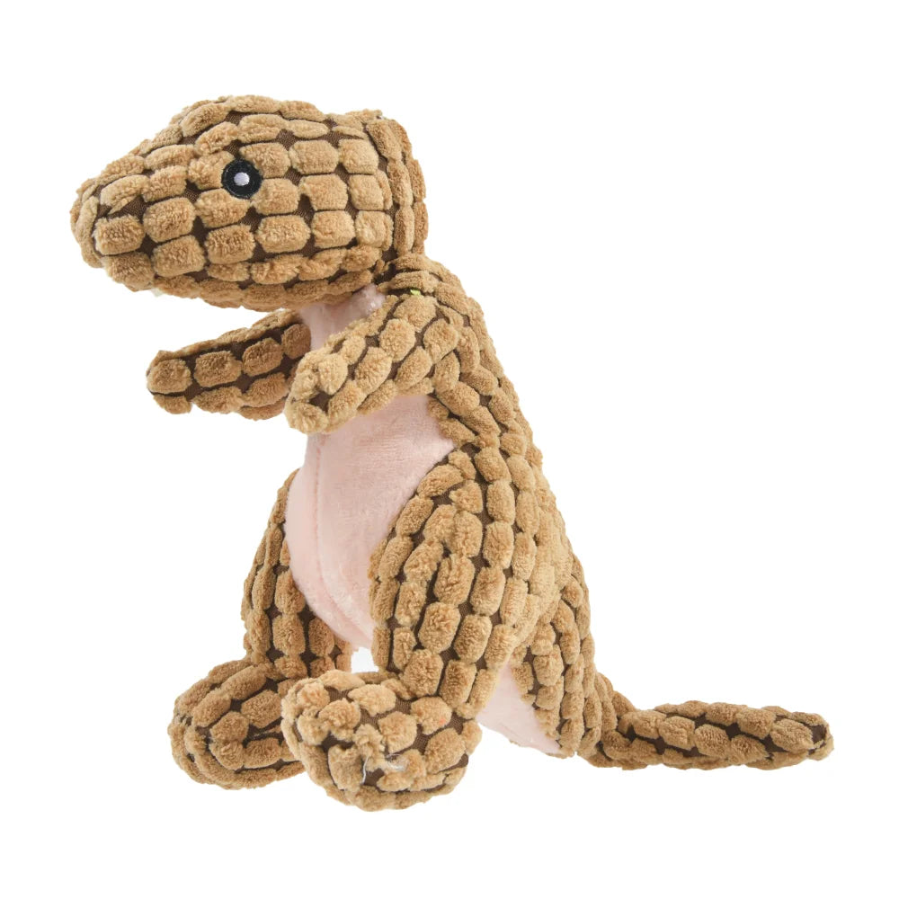 Interactive Plush Animal & Dinosaur Chew Toys