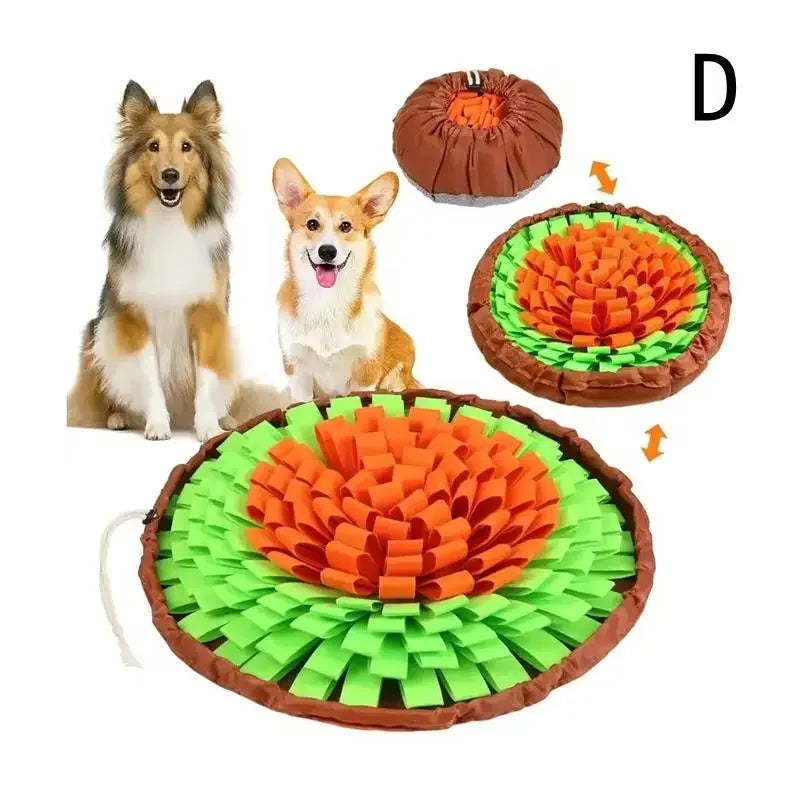 Interactive 3-in-1 Adjustable Pet Snuffle Mat & Foraging Bowl