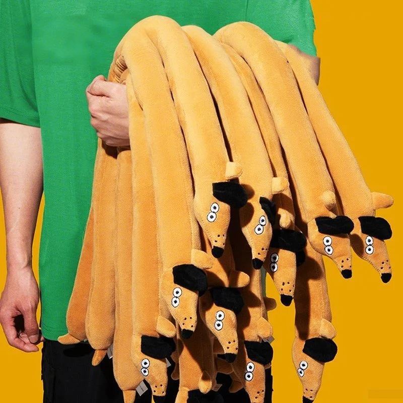 Elongated Snail & Sausage Dog Plush Toy
