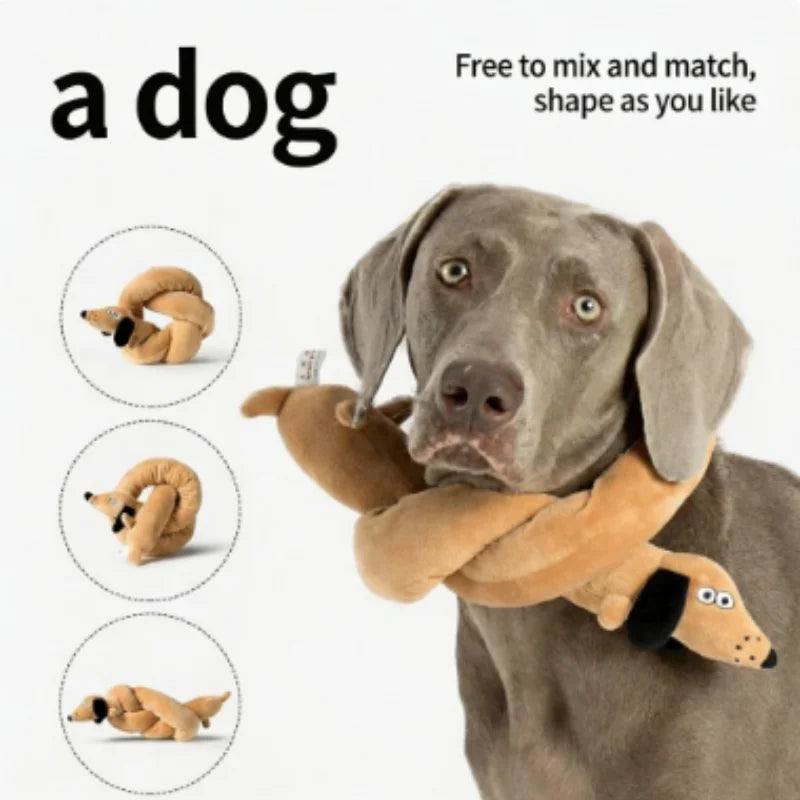 Elongated Snail & Sausage Dog Plush Toy