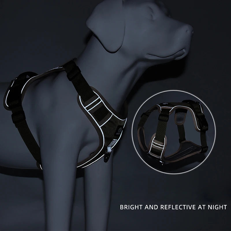 Heavy-Duty Reflective Dog Harness Vest