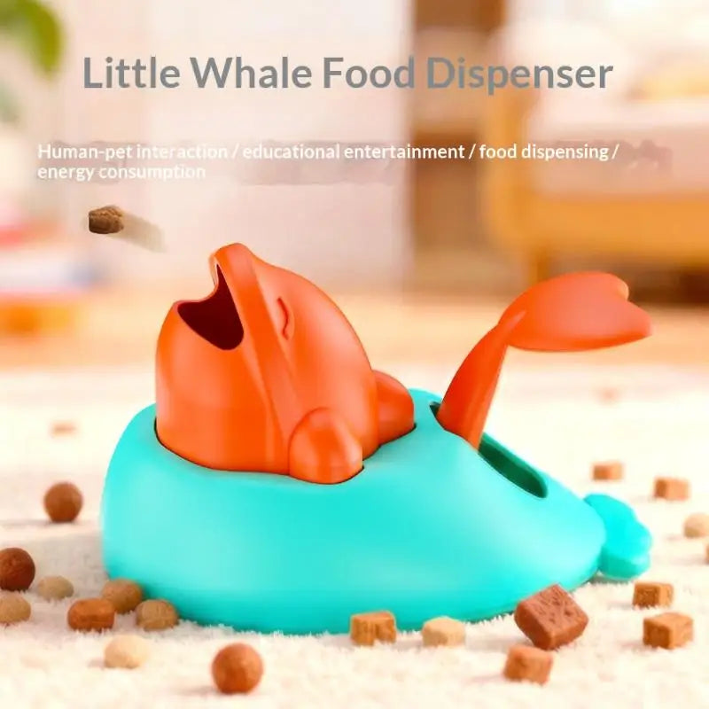 Little Whale Interactive Treat Catapult & Clicker Toy Feeder
