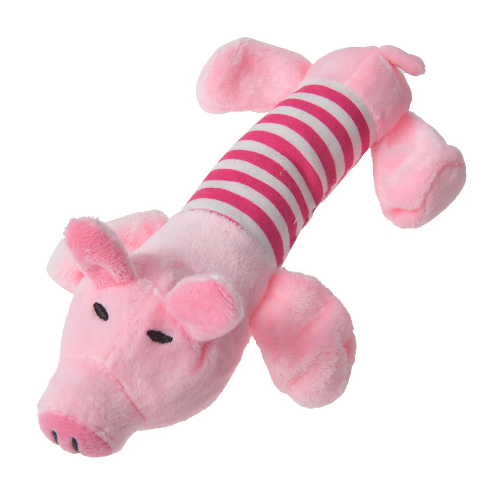 Interactive Plush Animal & Dinosaur Chew Toys