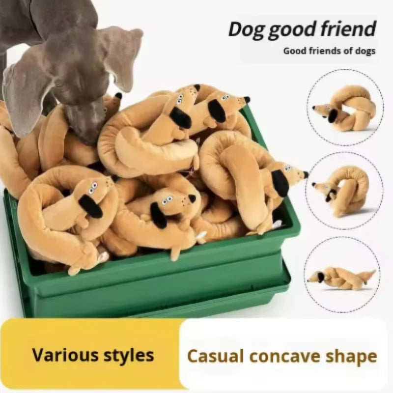 Elongated Snail & Sausage Dog Plush Toy