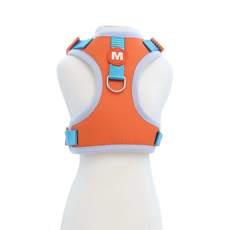 Playful Plush 3D Vest Harness & Leash Set – Breathable Mesh