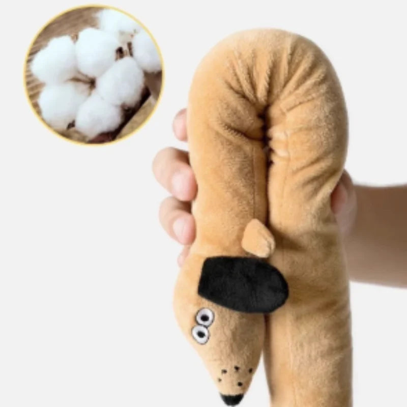 Elongated Snail & Sausage Dog Plush Toy