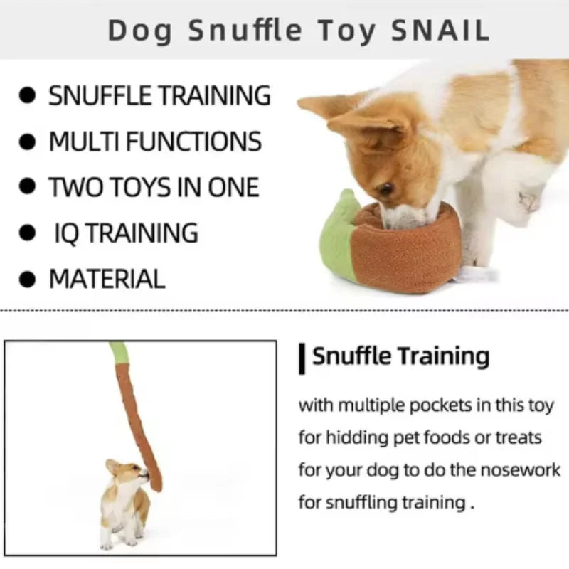 Elongated Snail & Sausage Dog Plush Toy