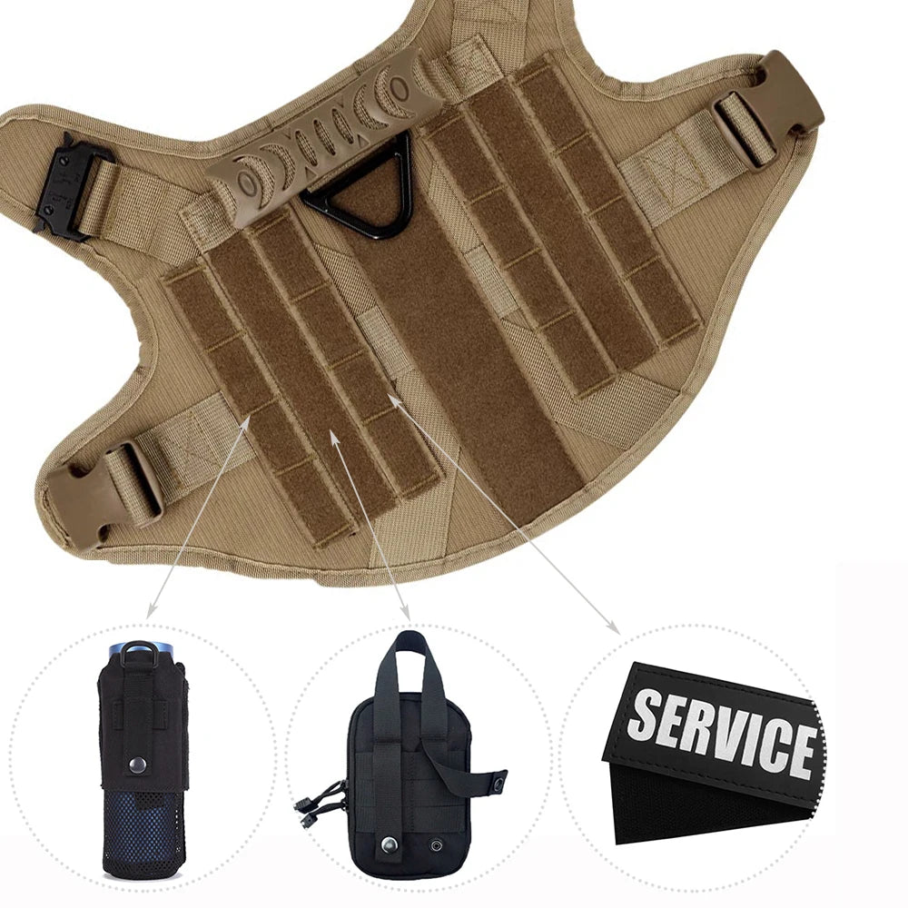 K9 Tactical Military Dog Harness with Ergonomic Control Handle
