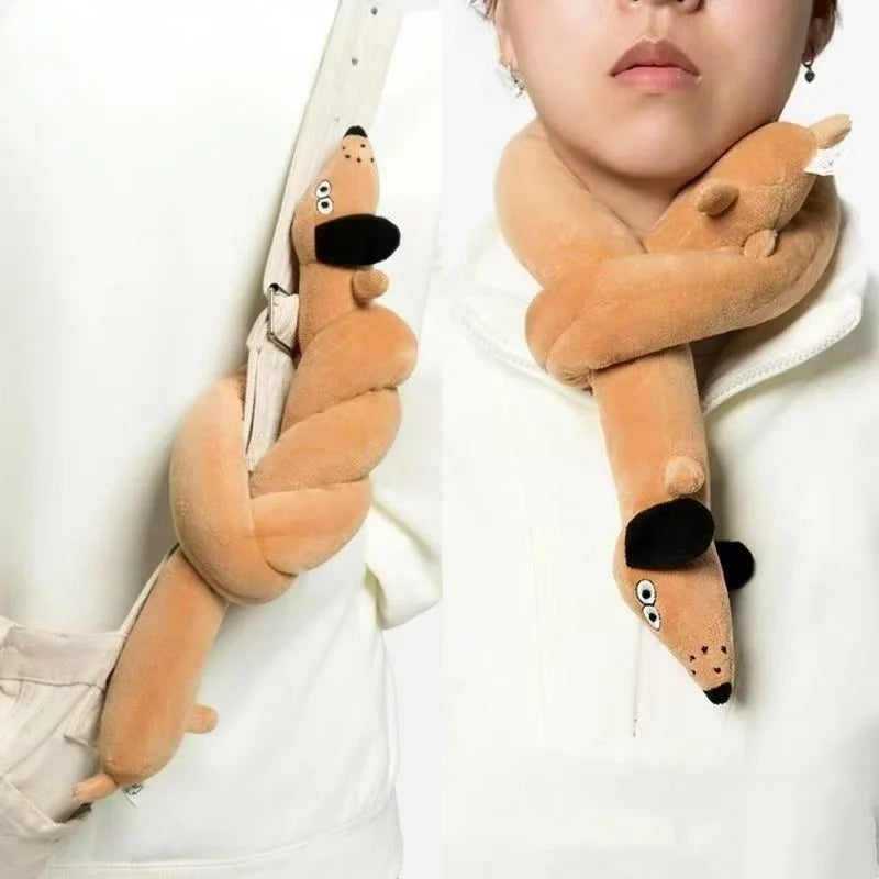 Elongated Snail & Sausage Dog Plush Toy