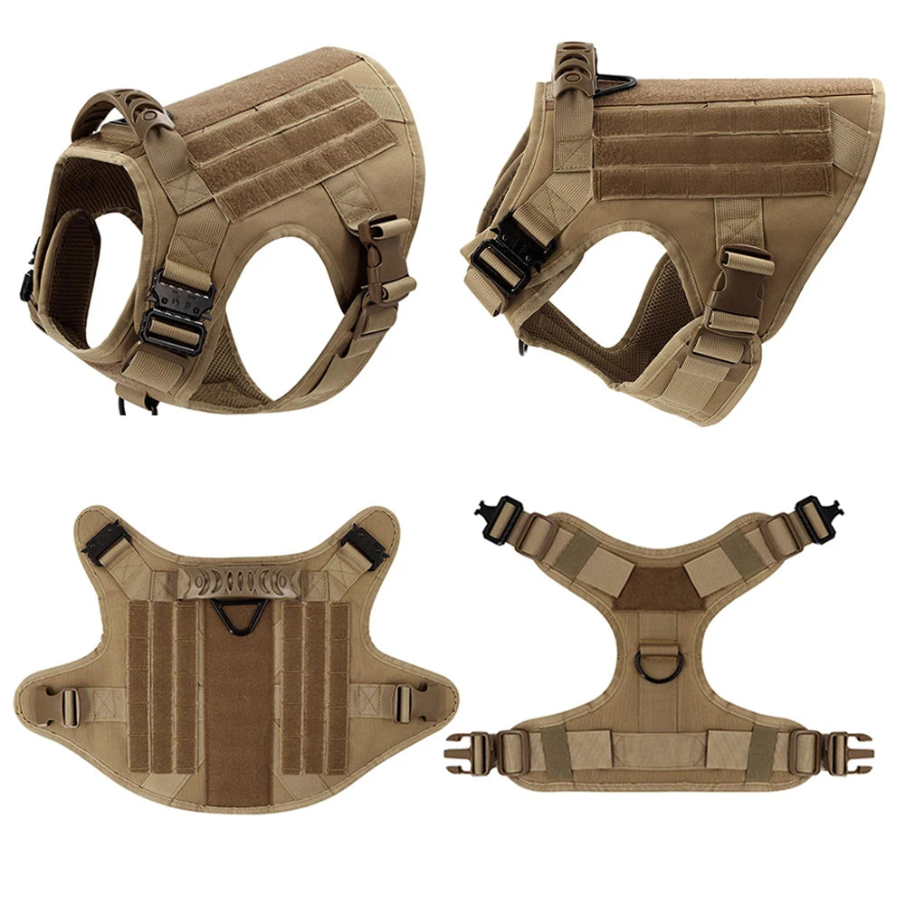 K9 Tactical Military Dog Harness with Ergonomic Control Handle