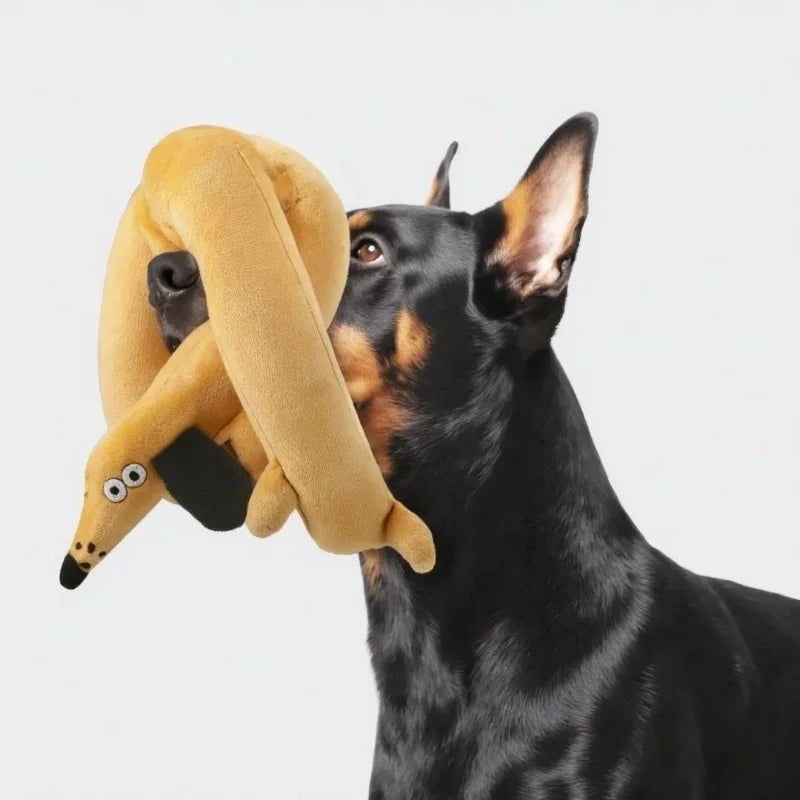 Elongated Snail & Sausage Dog Plush Toy